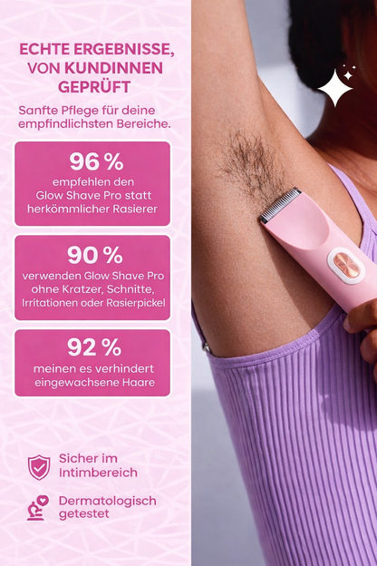 Glow Shave Pro™  2-in-1 Intim- & Körperrasierer für glatte und reizfreie Haut