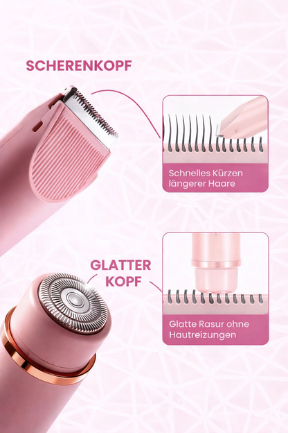 Glow Shave Pro™  2-in-1 Intim- & Körperrasierer für glatte und reizfreie Haut