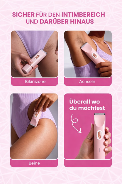 Glow Shave Pro™  2-in-1 Intim- & Körperrasierer für glatte und reizfreie Haut